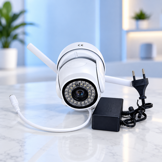 Cameră de Supraveghere WiFi Wireless, cu Antene, LED-uri și Monitorizare de la Distanță